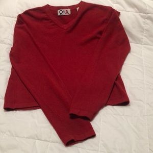 Long sleeve red sweater